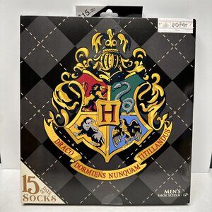 Harry Potter 15 Days of Sock Wizarding World Holiday Christmas Men's Shoe 6-12